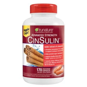 Trunature Advanced Strength Cinsulin 170 Capsules - Picture 1 of 2