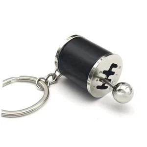 Shifter Gear Keychain, 6 Speed Gear Box Shifter Keychain Key chain Ring, Black - Picture 1 of 8