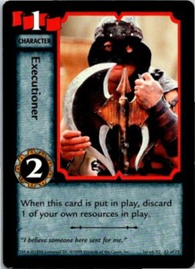 1998 Xena Warrior Princess CCG Battle Cry Card #53 Executioner 