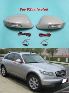 NEW Exterior LED Turning Signal Mirror Cover Fit For '2003~'2008 FX35 - Imagen 1 de 5