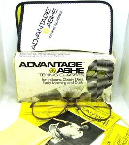 American Optical USA Arthur Ashe Advantage NOS Aviator 1970s Vintage Sunglasses - Picture 1 of 19