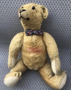 Antique 16” Hump Back Golden Mohair Teddy Bear