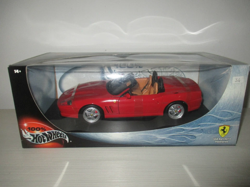 FERRARI 550 BARCHETTA PININFARINA HOTWHEELS SCALA 1/18 - Immagine 1 di 1