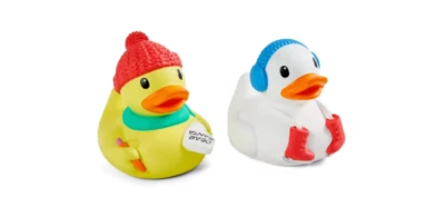 Infantino Go Gaga! Christmas Holiday Rubber Duckie Ducks Bath 2 pack - Image 1 of 4