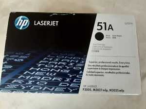 NEW OEM Genuine HP LaserJet 51A Q7551A Black Toner - Sealed - Picture 1 of 5