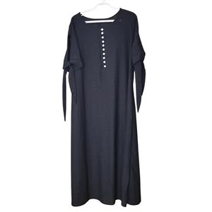 Womens' Maxi Short Sleeve Eyelet Pockets T-shirt Summer Dress FREE SHIPPING - Picture 1 of 7