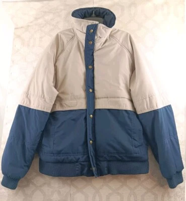 Pacific Trail Great Outdoors Bomber Jacket Mens Extra Large Beige Blue Full Zip - Image 1 of 4