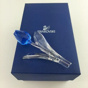 Swarovski Tulipe Blu Complet De Boite Ans '90 - Picture 1 of 5