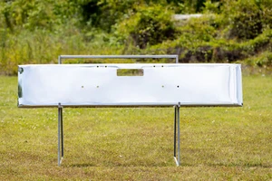 Freightliner Classic FLC FLD 112 120 Bumper, Chrome 18" Square W/ Backing Plates - Picture 1 of 8