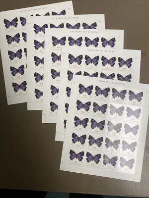 Colorado Hair Streak Non-Machinable Surcharge Stamps Five Sheets Of 20 - Image 1 of 2