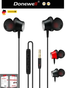 In-Ear-Kopfhörer Stereo Sport Ohrhörer mit Mikrofon Ergonomisch Extra Bass Handy - Bild 1 von 15