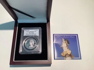 2004 PALLADIUM ISLE OF MAN Athena 999 MINTED 1 OZ NGC PROOF 69  b41 - Picture 1 of 3