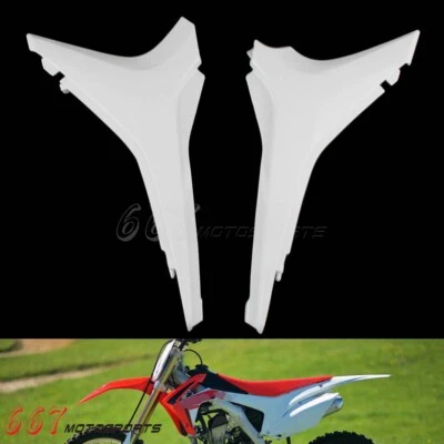 Motorcycle Side Air Box Panels Fairing For Honda CRF250R CRF450R 2009-2013 White - Image 1 of 4