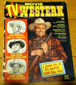 1959 TV & Movie Western Magazine February Issue W/12 Autographs + Rifleman - - Picture 1 of 24