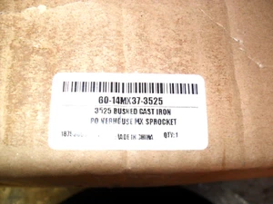 Sprocket 60-14MX37-3525 3525 BUSHED CAST IRON -GT2 PULLY 14mm PITCH 60 TEETH - Picture 1 of 7