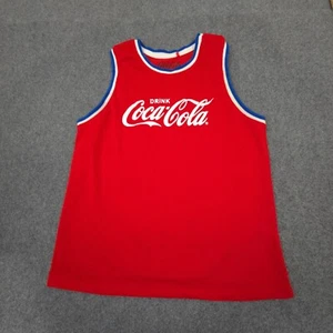Coca Cola Singlet Womens 16 red sports lightweight mesh summer Size 16 - Picture 1 of 9