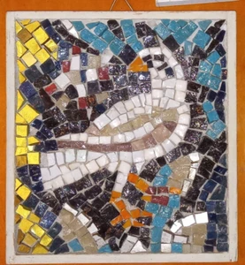 Italian Ravenna Gruppo Mosaicists MOSAIC Byzantine Bird after Paolo Uccello - Picture 1 of 8