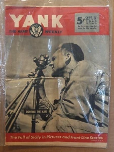 YANK The Army Weekly Sept.17, 1943 Frances Rafferty Pin-Up "The Fall of Sicily" - Picture 1 of 9