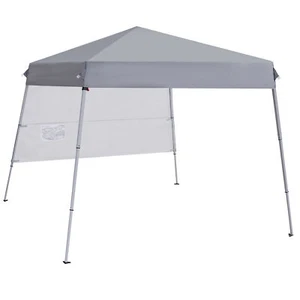 Pop Up Canopy Tent Adjustable Straight Leg Heights with Wheeled Bag Ropes 8x8 - Picture 1 of 18
