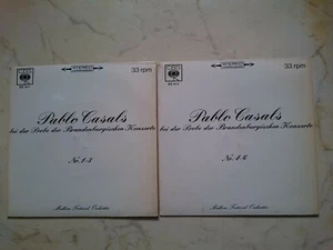 PABLO CASALS in der Probe MARLBORO FESTIVAL ORCHESTER *2 CBS 60s SINGLES*NM* - Foto 1 di 5