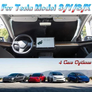 1pcs Tough Windshield Sun Shade Custom Fit For Tesla Model 3 / Y / S / X - Picture 1 of 12