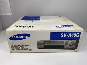 SAMSUNG DIAMOND PLUS VCR SV-A40G VEDIO CASSETTE RECORDER VHS NEW Sealed Boxing - Picture 1 of 24