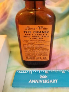 Vintage 4 oz Frankel Klean Write Type Cleaner Typewriter Fluid - Picture 1 of 4
