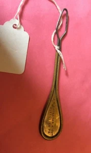 VTG J W CARNAHAN & Son Shoe Advertising Button Hook PITTSBURGH PA PENN Steel - Picture 1 of 7
