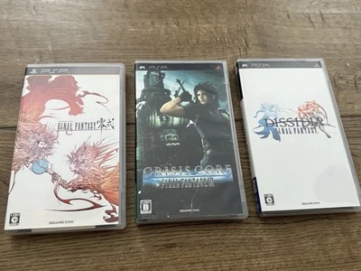 Final Fantasy - 3 Japanese Import Game Lot, PSP, Crisis Core, Dissidia, Type-0 - Image 1 of 4