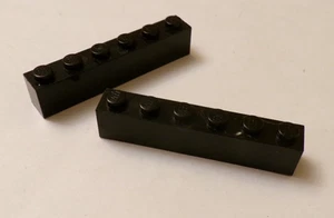 Lego x5 Negro 1x6 Ladrillos, 3009 (028-267) - Imagen 1 de 1
