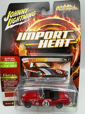 Johnny Lightning 1/64 Street Freak importación calor brillante rojo carreras 1963 mg mgb Foto 1 de 4