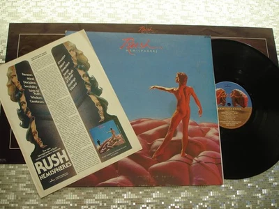 Rush ~ Hemispheres ~ Vintage LP w/Poster & Promo Ad Mercury SRM-1-3743 - Image 1 of 4