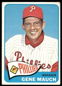 1965 Topps #489 Gene Mauch Philadelphia Phillies VGEX 54423 - Picture 1 of 2