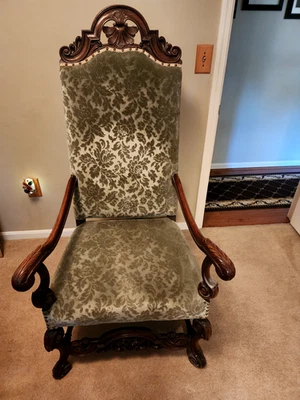 sillón respaldo alto vintage Foto 1 de 4