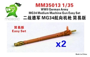 Mosaic Model 35013 1/35 WWII German MG34 Medium Machine Gun Easy Set.2 - Picture 1 of 2
