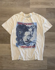 The Cure 90s Vintage band T-Shirt Brockum Size L  Mixed Up Robert Smith Rare - Picture 1 of 7