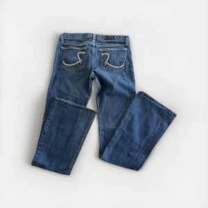 Rock & Republic donna stivaletto basso taglio jeans taglia 28 blu rodeo western - Foto 1 di 15