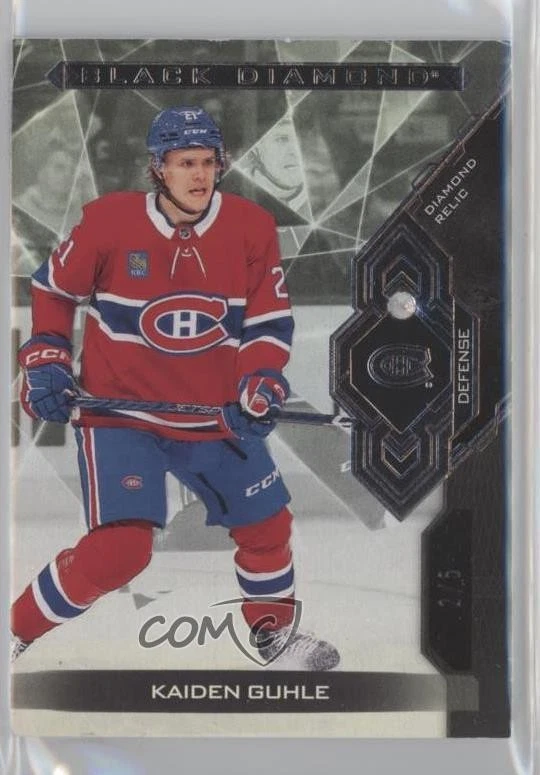 2022 Upper Deck Black Diamond Rookies Relics /5 Kaiden Guhle #BDB-KG Rookie RC - Image 1 of 2