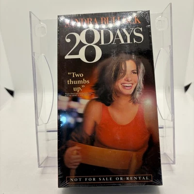 28 Days Sandra Bullock VHS Tape New Sealed Movie Film Collectible RARE - Image 1 of 3