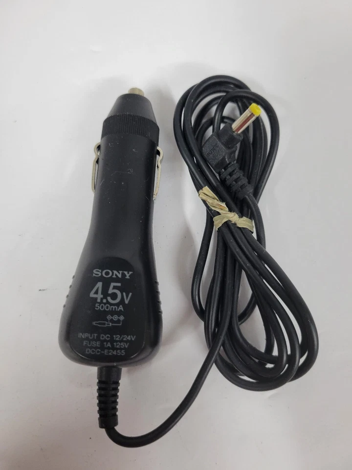 Adaptador Cargador Coche Sony DCC-E2455 para Discman Walkman, 4.5V 500mA, Original  Foto 1 de 1