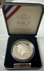 1995 P Special Olympics World Games Proof Commem 90% Silver Dollar OGP US Coin - Picture 1 of 1