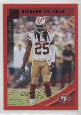 2018 Panini Donruss Press Proof Red Richard Sherman #258 - Image 1 of 2