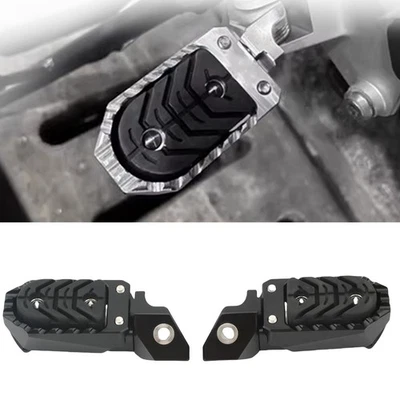 Reposapiés ajustables para motocicleta BMW R1200GS 2016-19 aluminio negro Foto 1 de 4