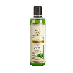 KHADI NATURAL Neem and Aloevera Herbal Hair Cleanser/Shampoo, SLS Paraben Free - Picture 1 of 3