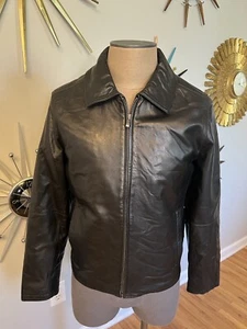 Pelle Studio Black Leather Jacket Thinsulate Removable Liner Mens M - Picture 1 of 15