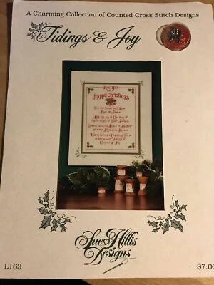  Cross Stitch Pattern Booklet: Tidings and Joy WITH CHARM/BEADS(Sue Hillis) - Image 1 of 3