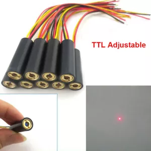 Modulo punto laser rosso Classe III 635nm 1mw~30mw modulazione TTL 0-50KHZ 10*30mm - Foto 1 di 15