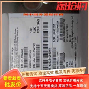 For IBM Storwize V5000 Storage Hard Disk FRU: 00RX925 6TB 12Gb SAS 3.5 inch 7.2 - Afbeelding 1 van 3