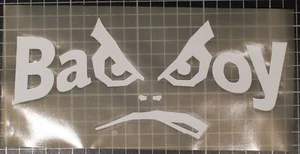 VINTAGE STICKER BAD BOY CLUB SKATEBOARD SURFING Rudy Punk White 6 inch  90"s - Picture 1 of 5