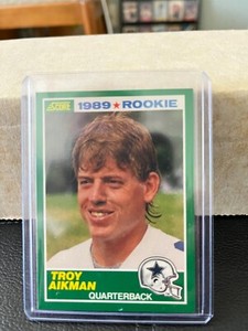 1989 Score Football Troy Aikman Rookie #270  Dallas Cowboys Mint